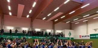 Die Freude nach dem Erreichen des Viertelfinals war groß, doch nun ist der Traum vom Final-4 geplatzt (Foto: VfL/Schimpf)