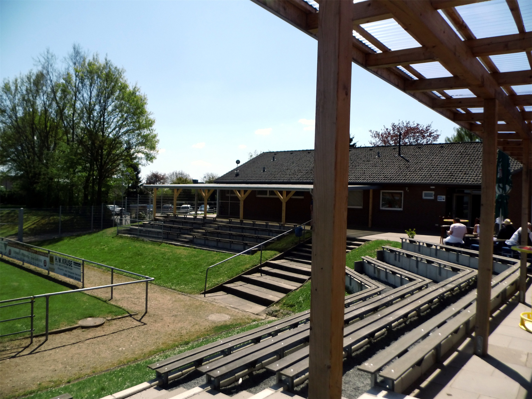 Im Ernst-Wagener-Stadion beim SV Eichede gibt es Veränderungen - Foto sr