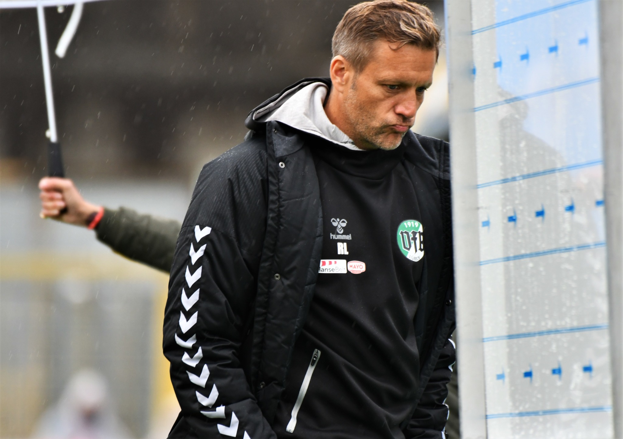 Rolf Landerl nach Niederlage bei 1860 München. Foto Kaben