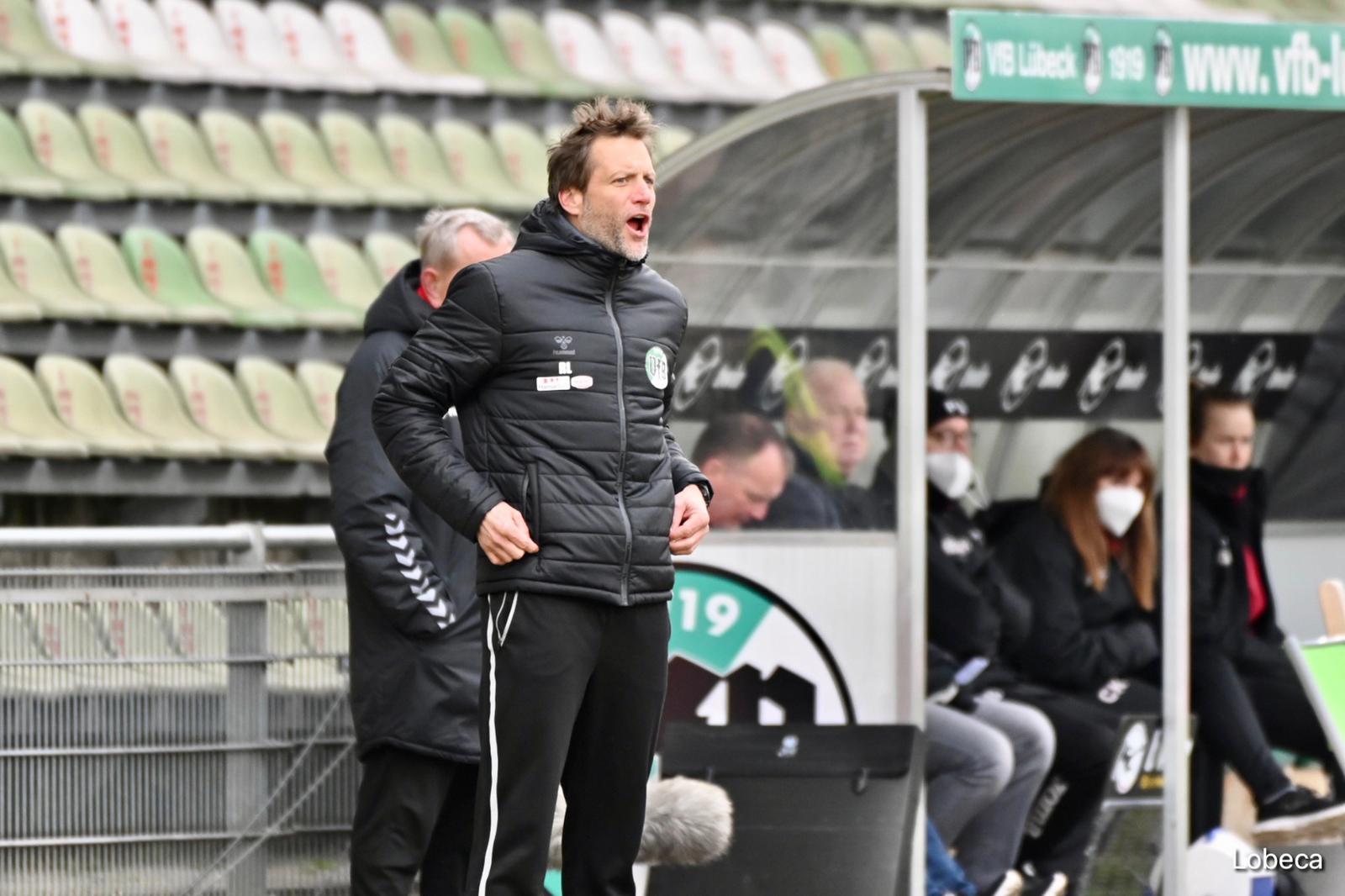 Rolf Martin Landerl, Coach VfB Lübeck. Foto Kaben