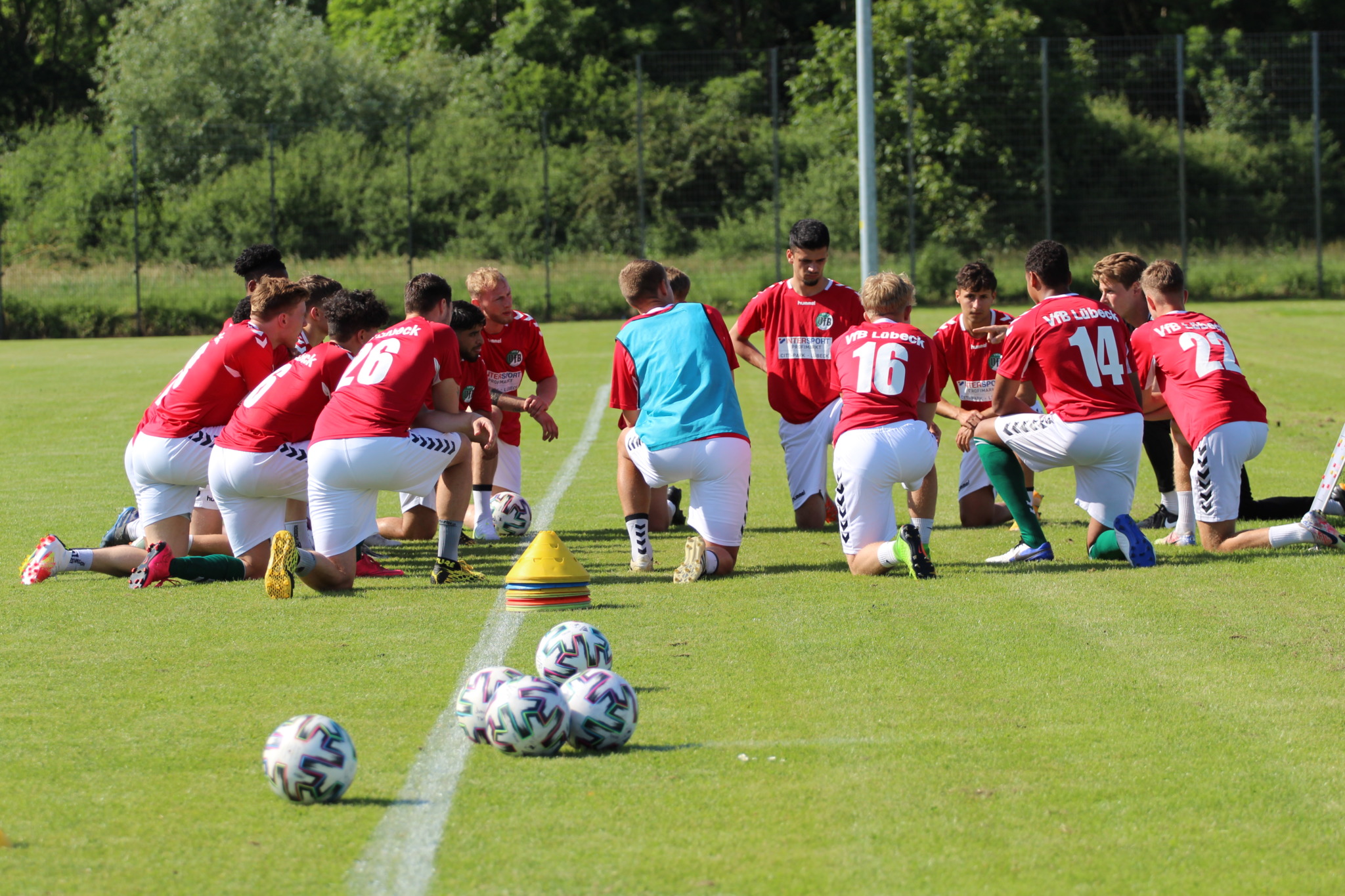 Landespokalteam VfB Lübeck 2020-2021 gegen TSB