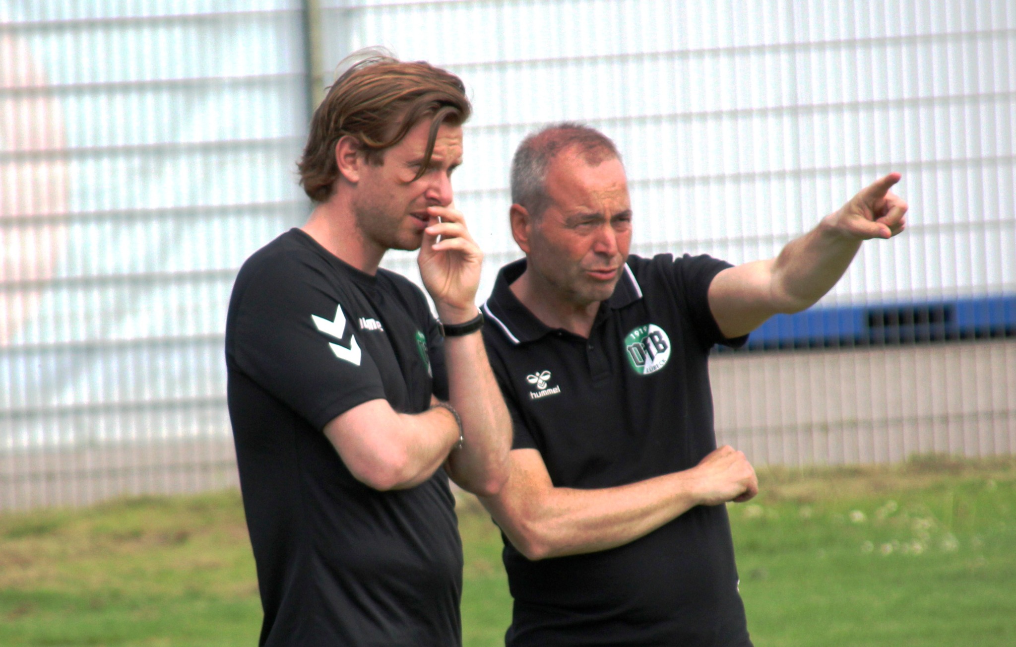 Maximilian Ahlschwede und Rocco Leeser, die Kaderplaner beim VfB Lübeck