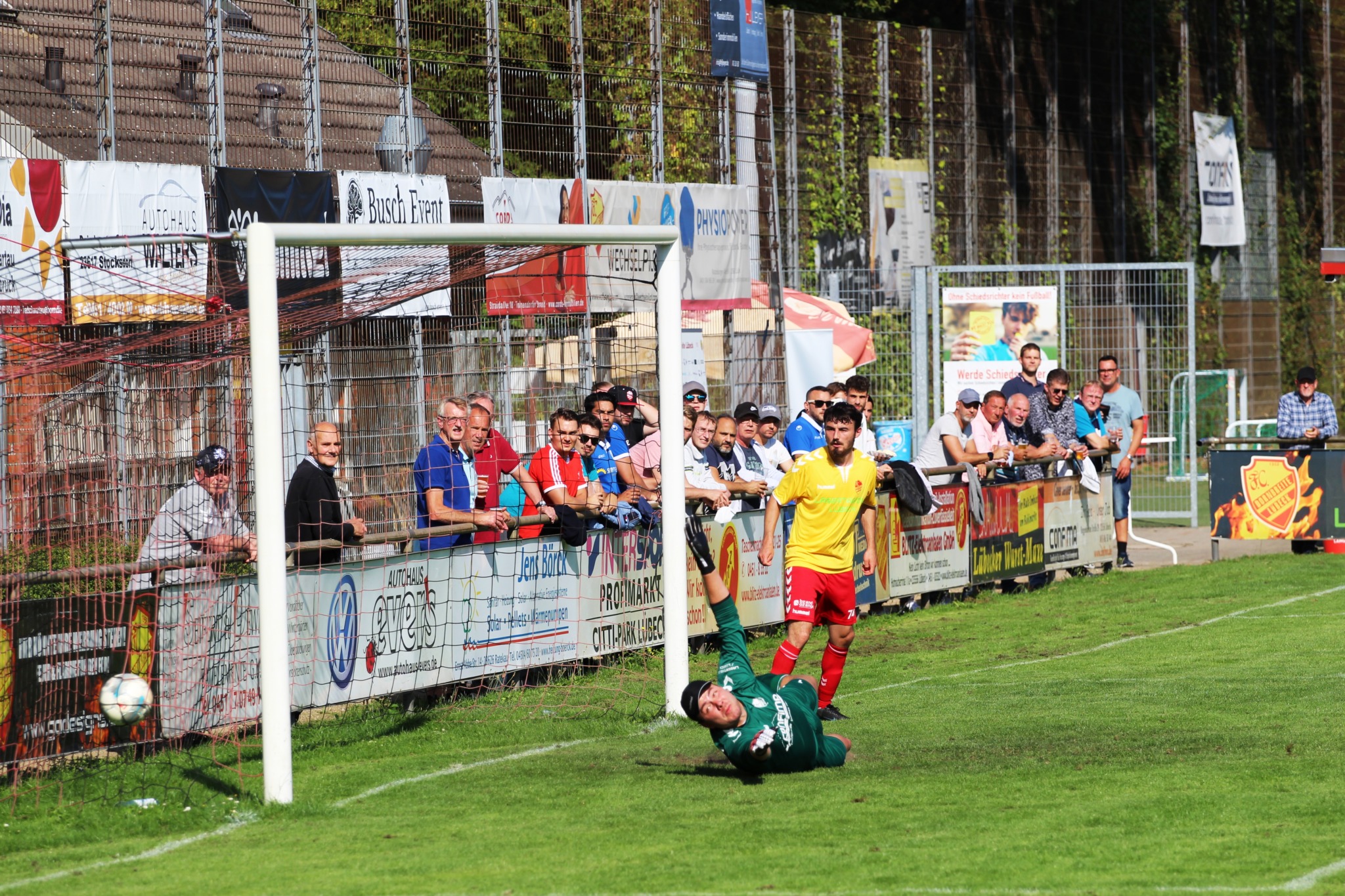 FCD-Keeper Jan Hecht war erneut geschlagen