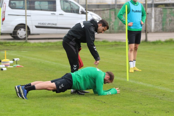 Florian Egerer im Aufbautraining