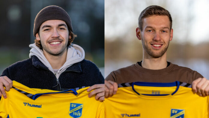 Max Musci und Moritz Achtenberg (Neuzugänge SV Todesfelde