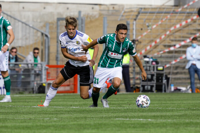 Nicklas Shipnoski spielte mit dem 1. FC Saarbrücken auch schon beim VfB Lübeck