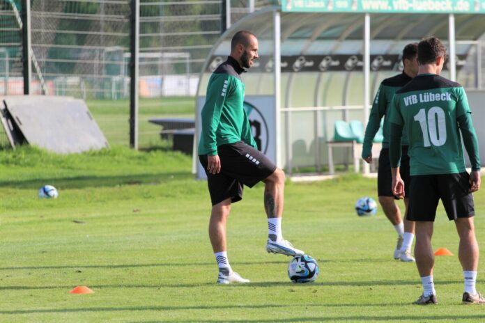 Pascal Breier, Neuzugang beim VfB Lübeck, 1. Training