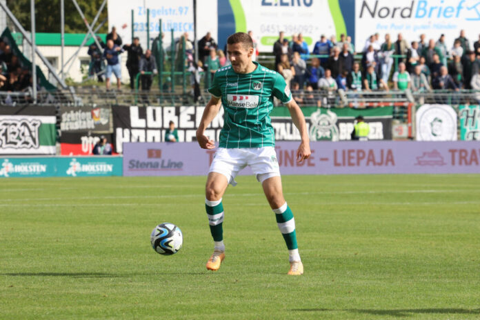 Marius Hauptmann (VfB Lübeck) konnte auch keinen entscheidenden Akzente setzen.
