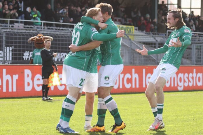 Leon Sommer hatte seinen Anteil am Sieg des VfB Lübeck