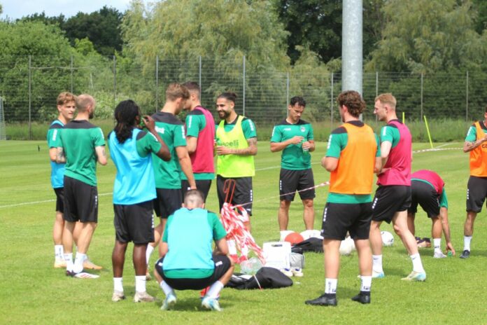 Trinkpause an der Lohmühle, VfB Lübeck, Training