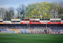 Feuer im Gästeblock, Fast-Abbruch und Konter-Doppelschlag – Hansa Rostock bleibt dran