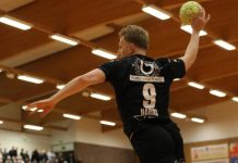 HSG Ostsee mit dem Rücken an der Wand ins Ostseederby