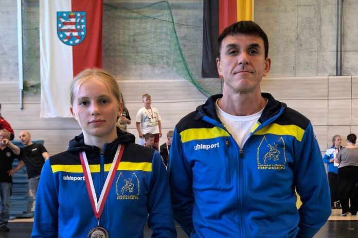 Albina Shevsheko und Vitali Frank vom ESV Hansa überzeugen