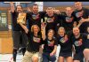 Das siegreiche Team: Hilke Kollmetz, Simca Schön, Greta Lierhaus, Dustin Hapke (vordere Reihe von links), Peer Wollmer, Marcel Kock, Christian Kalaß, Christian Klein, Maxim Kobzarenko (hintere Reihe von links). Foto: Hapke