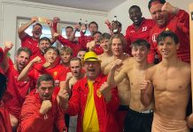 FCD II feiert und bleibt weiter ohne Punktverlust. Foto: Dornbreite II.